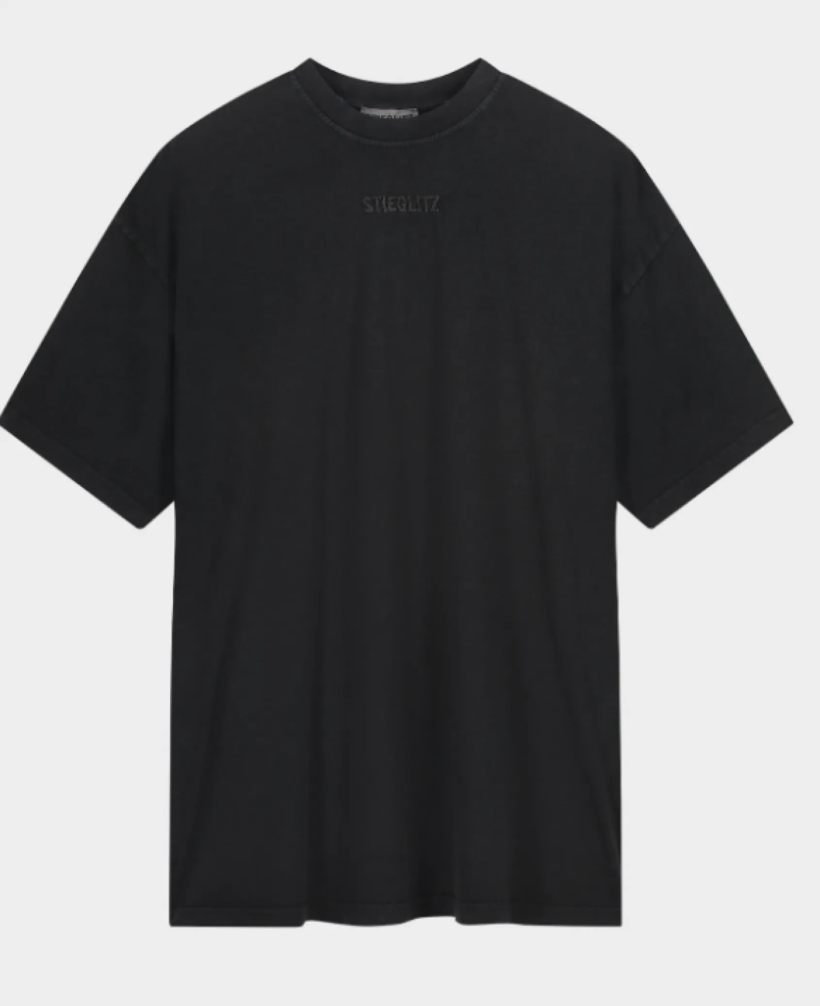 Store STIEGLITZ Basic Worn Out T-shirt | Black