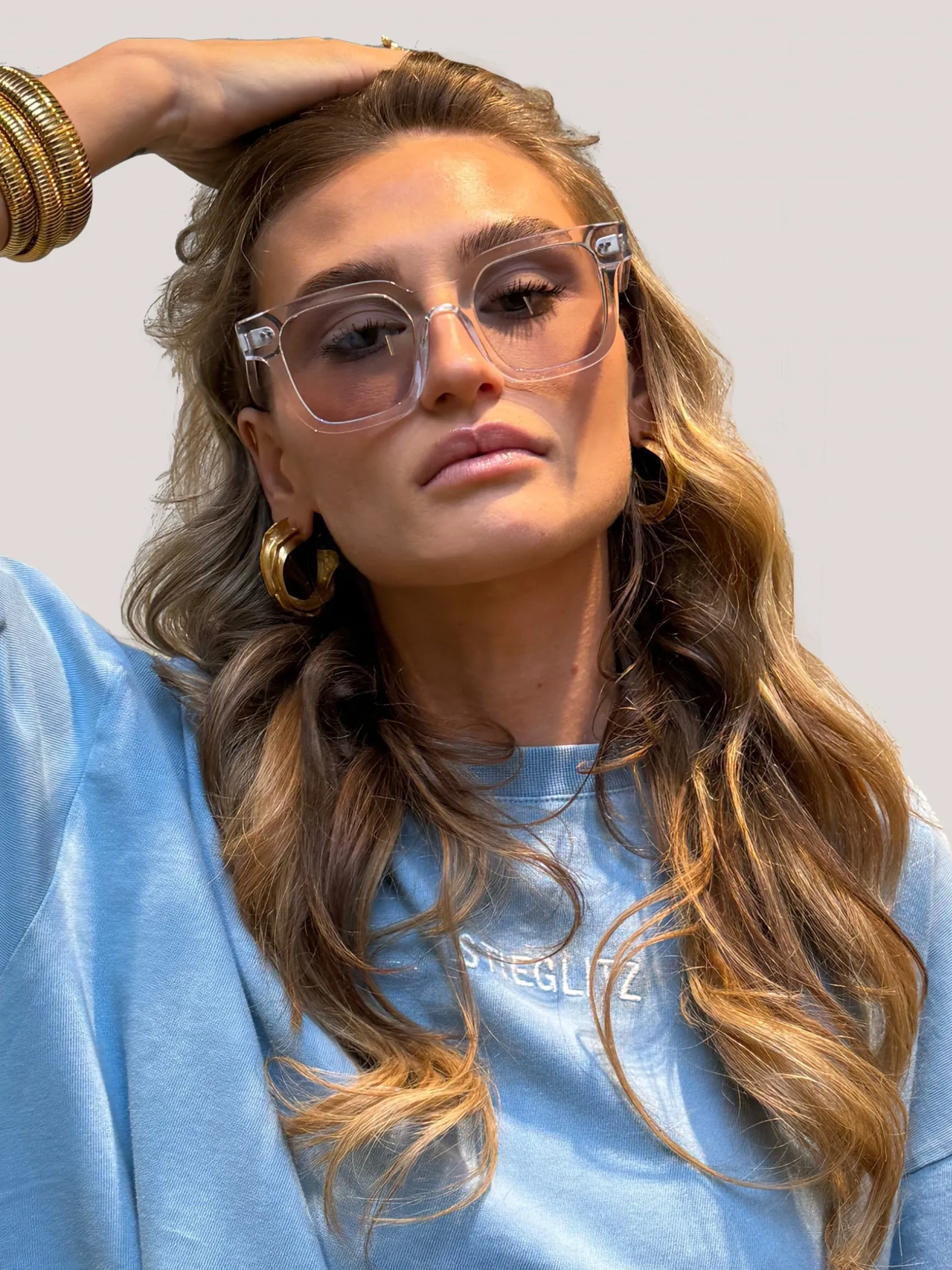 Cheap STIEGLITZ Kali Sunglasses Crystal | Crystal