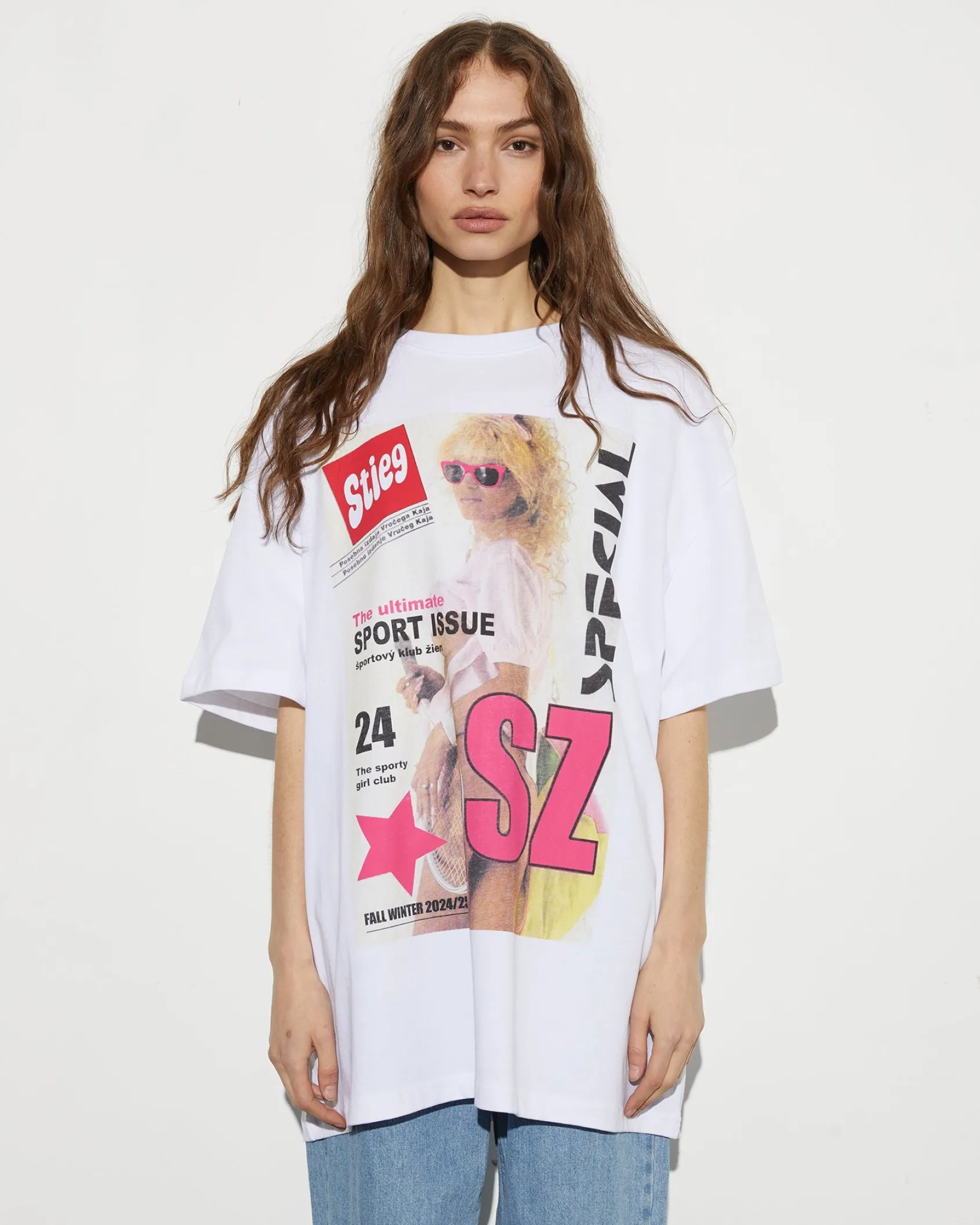Cheap STIEGLITZ Lila Oversized T-shirt | White