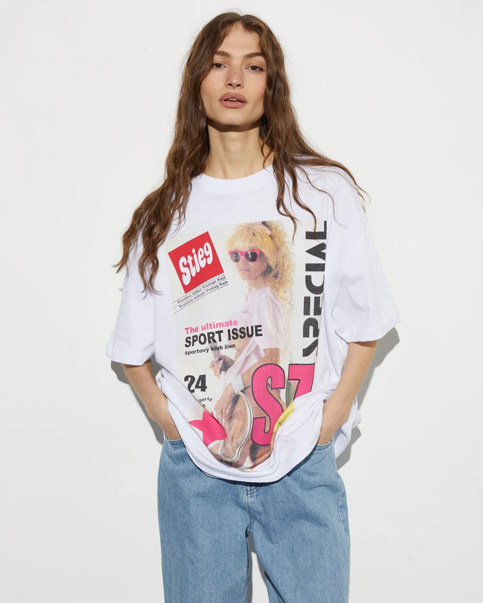 Cheap STIEGLITZ Lila Oversized T-shirt | White