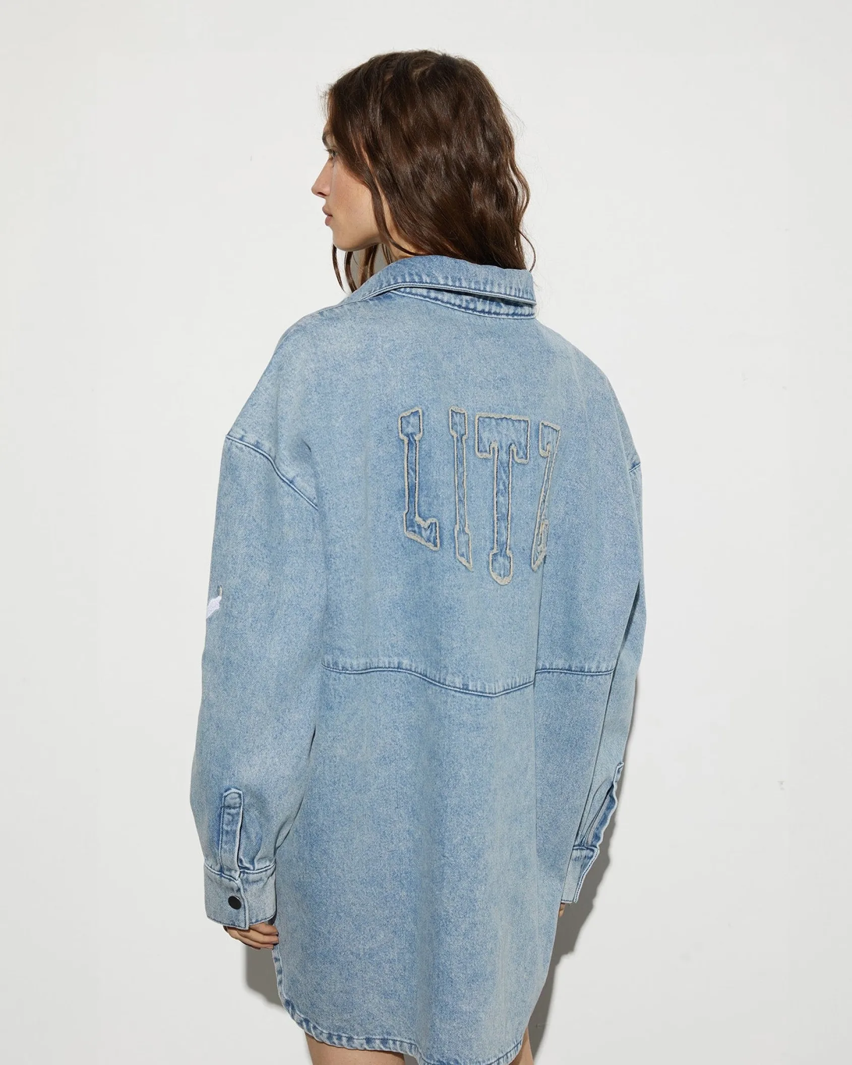 Discount STIEGLITZ Luka Denim Blouse | Denim Blue