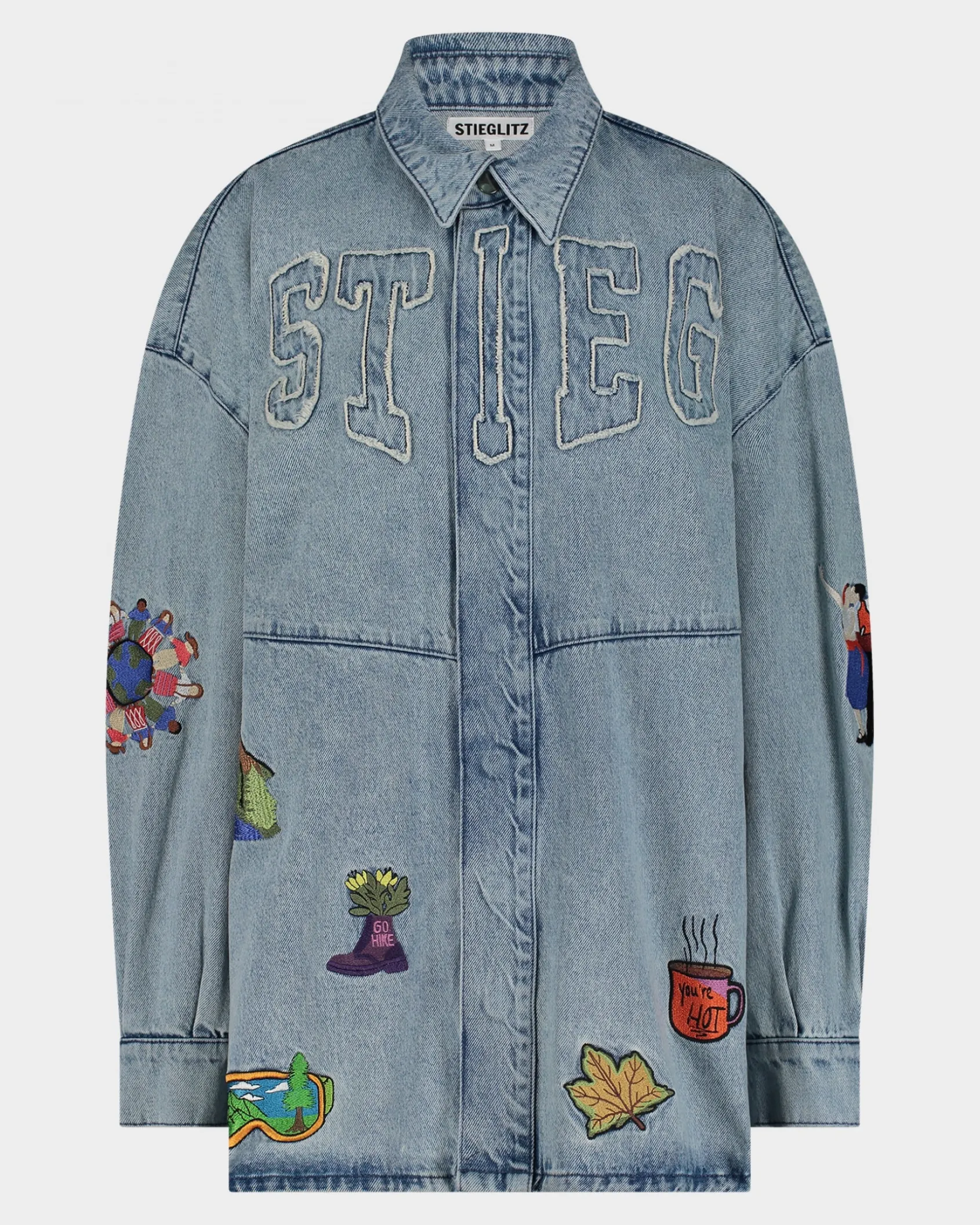Discount STIEGLITZ Luka Denim Blouse | Denim Blue