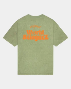 Fashion STIEGLITZ World Of Stieg Oversized T-shirt | Green