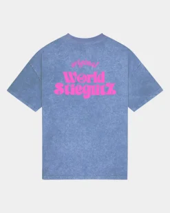 Discount STIEGLITZ World Of Stieg Oversized T-shirt | Blue
