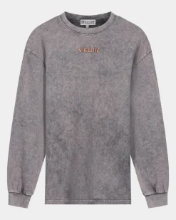 Clearance STIEGLITZ Worn Out Skate Longsleeve | Washed Grey
